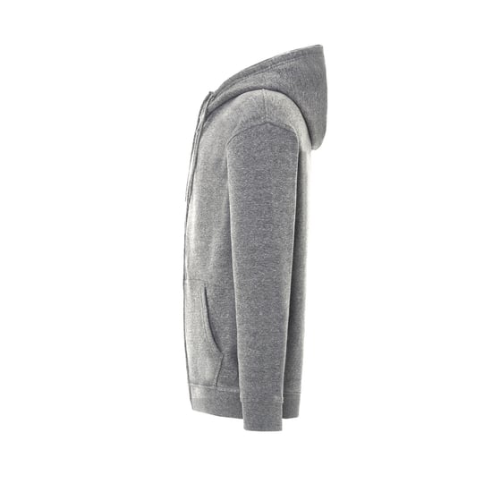 JHK Unisex Adult Fuji Full Zip Hoodie (Grey Melange) - Image 3