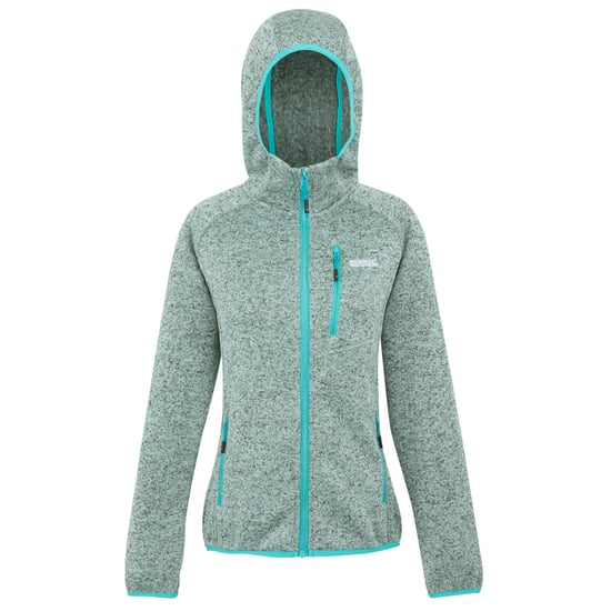 Regatta Womens/Ladies Newhill II Marl Full Zip Hoodie (Icy Morn/Turquoise) - Image 1