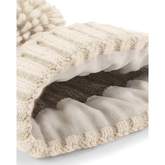 Beechfield Unsiex Volwassenen Kabelbreien Melange Beanie (Havermout) - Image 2