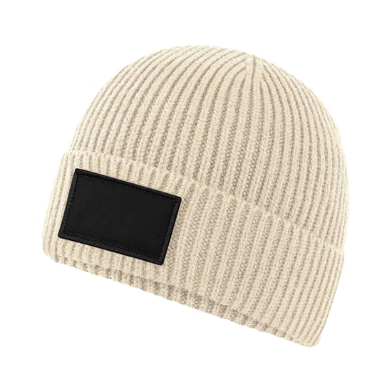Beechfield Fashion Patch muts (Havermout/zwart) - Image 2