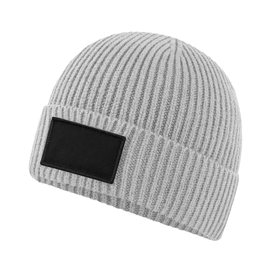 Beechfield Fashion Patch muts (Lichtgrijs/zwart) - Image 2