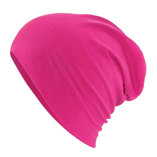 Beechfield Hemsedal Slouch Katoenen muts (Fuchsia) - Image 2