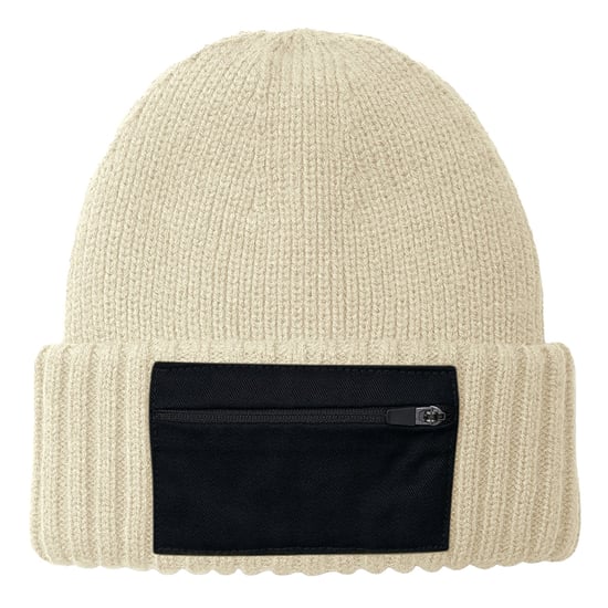 Beechfield Zip Patch muts (Zand) - Image 3
