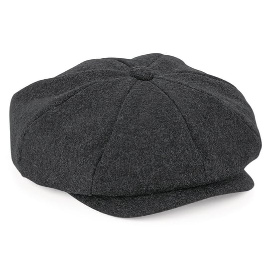 Beechfield Unisex Volwassenen Melton Wool Baker Boy Cap (Houtskool mergel) - Image 1