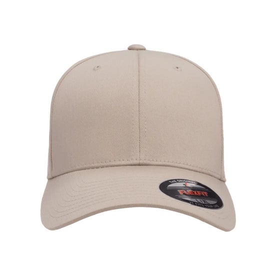 Flexfit Wollige gekamde muts (Steen) - Image 3