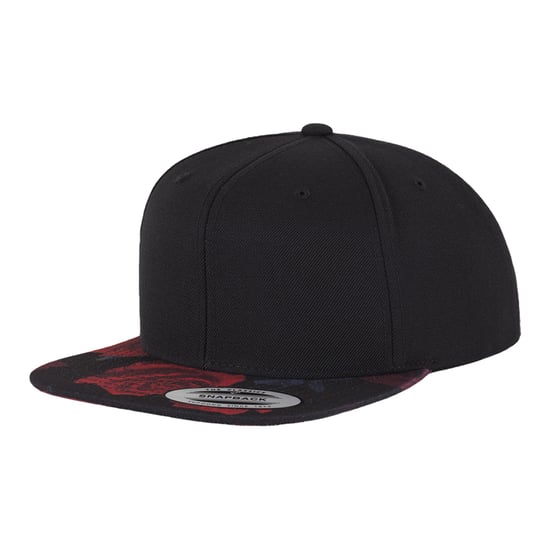 Flexfit Rozen Snapback Cap (Zwart/Rood) - Image 1