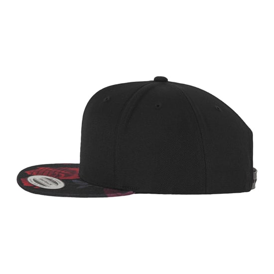 Flexfit Rozen Snapback Cap (Zwart/Rood) - Image 3