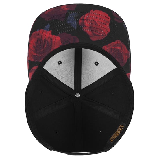 Flexfit Rozen Snapback Cap (Zwart/Rood) - Image 4