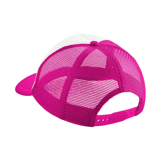 Beechfield Kinderen/Kinderen Vintage Snapback Trucker Cap (Fuchsia/Wit) - Image 2
