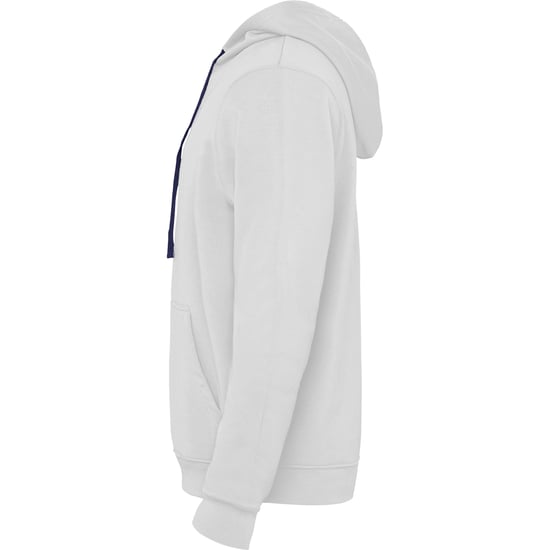 Roly Heren Urban Hoodie (Wit/Zwaar Blauw) - Image 4