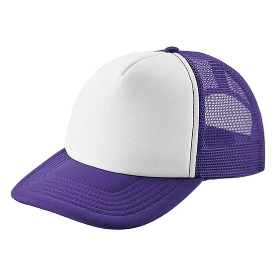 Beechfield Vintage Snapback Trucker Cap (Paars) - Image 2
