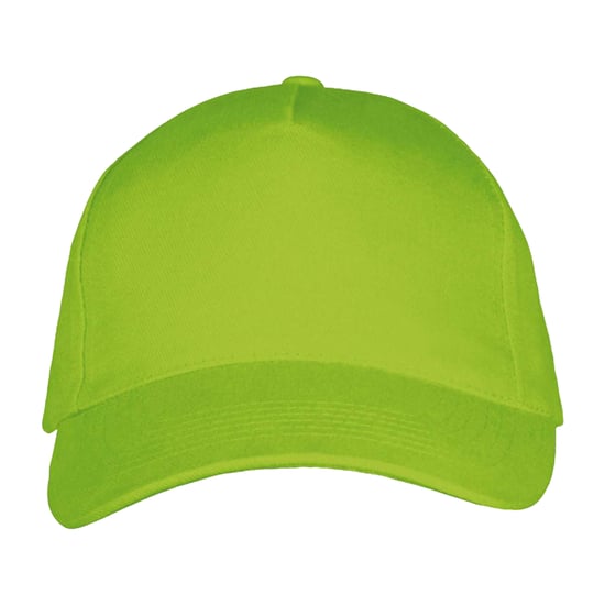 SOLS Long Beach 5 Paneel Baseball Cap (Kalk) - Image 1