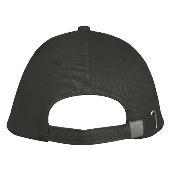 SOLS Long Beach 5 Paneel Baseball Cap (Donkergrijs/lichtgrijs) - Image 2