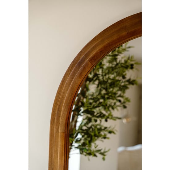 Indore Home – staande boogspiegel – houten rand – 180 x 100 cm - Image 3
