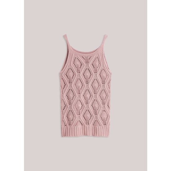 Summum 7s8009-70020 523 sleeveless top fancy cotton ajour knit rosequartz - Image 1