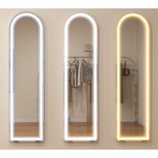 4goodz Passpiegel met led-licht 150x40 cm dimbaar en 3 lichtkleuren vrijstaand of - Image 4
