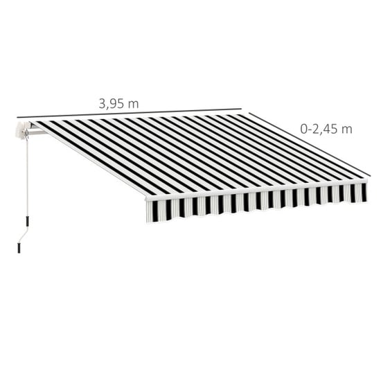 4goodz Zonneluifel 3,95 x 2,45 m knikarm zonnescherm +blauw - Image 4