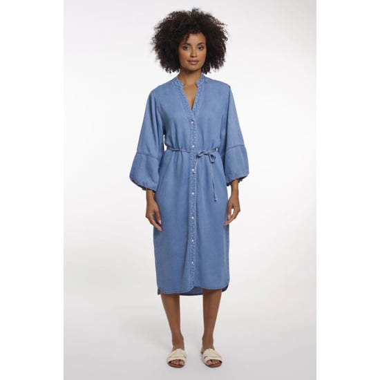 Rino & Pelle Lot.7002621 rino&pelle half sleeve dress with v-neck washed blue - Image 1