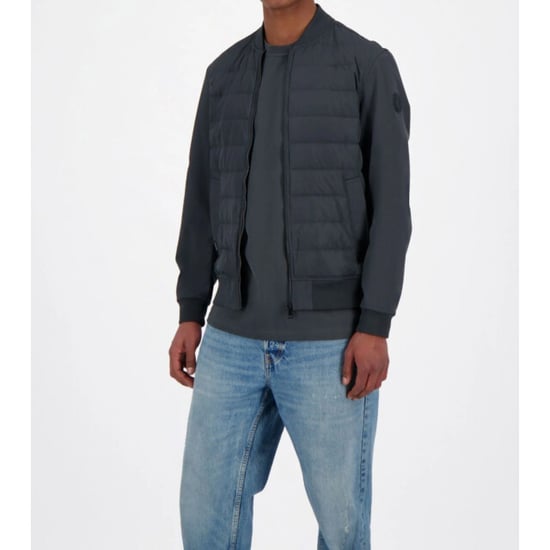 Airforce Pike padded bomber jacket gun metal - Image 4