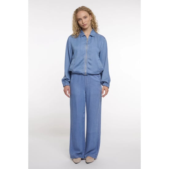 Rino & Pelle puff sleeve zip jacket myla.7002621 washed blue - Image 2