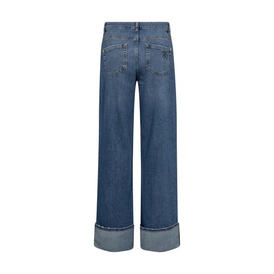 Mos Mosh 178360 493 mosmosh mmdara turn-up jeans mid blue - Image 4