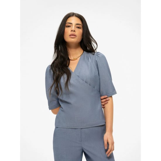 Nikkie Parisa blouse blue denim - Image 3