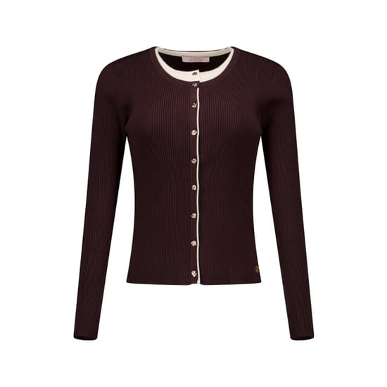 Studio Anneloes sienna cardigan 13603 8700 espresso - Image 1