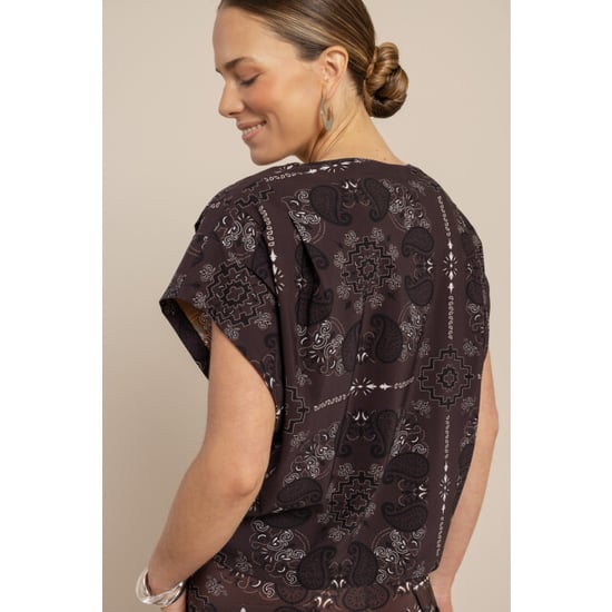Studio Anneloes renske paisley top 13749 8714 espresso/kit - Image 4