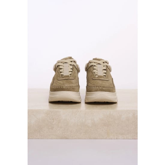 Rino & Pelle Willa.1002511 rino en pelle sneaker with stitching details olive - Image 3