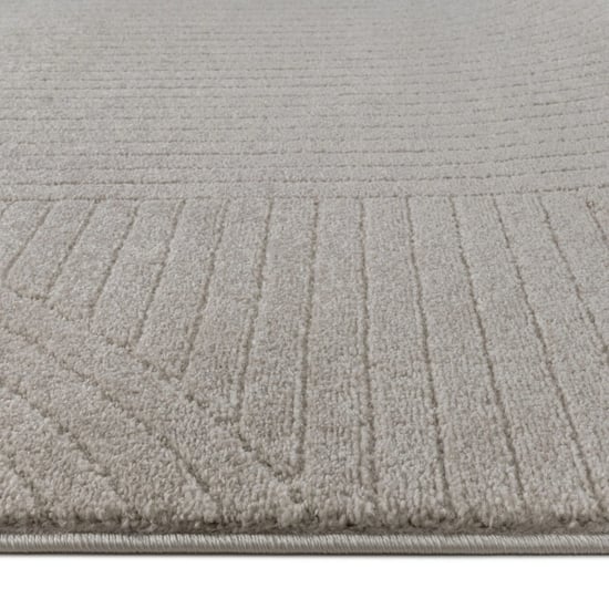 Muratap Vivant japandi art vloerkleed laagpolig effen beige- 140x200 cm - Image 4