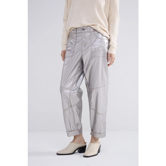 Summum 4s2693-12105 loose tapered pants foil coated - Image 1