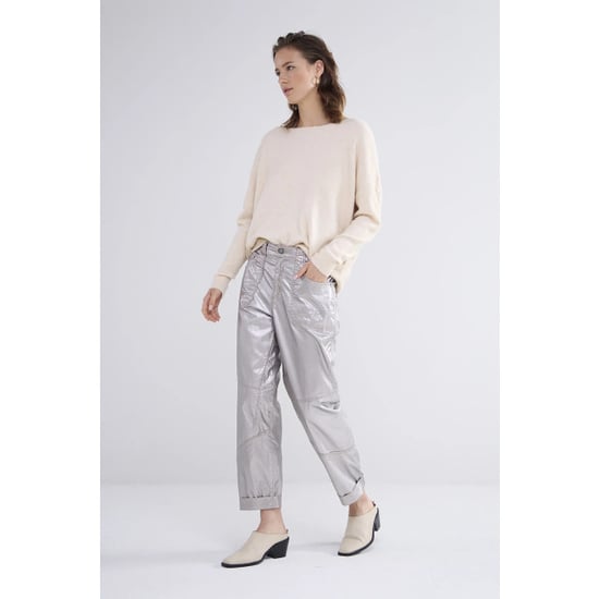 Summum 4s2693-12105 loose tapered pants foil coated - Image 2