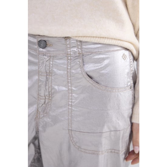 Summum 4s2693-12105 loose tapered pants foil coated - Image 4