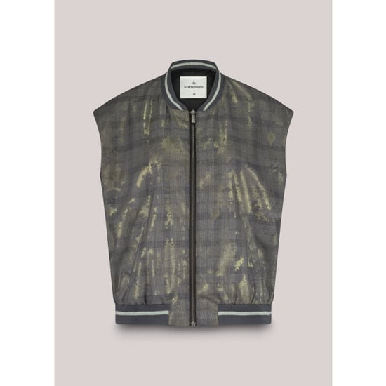 Summum 9s141-12279 990 gilet check with foil black - Image 4