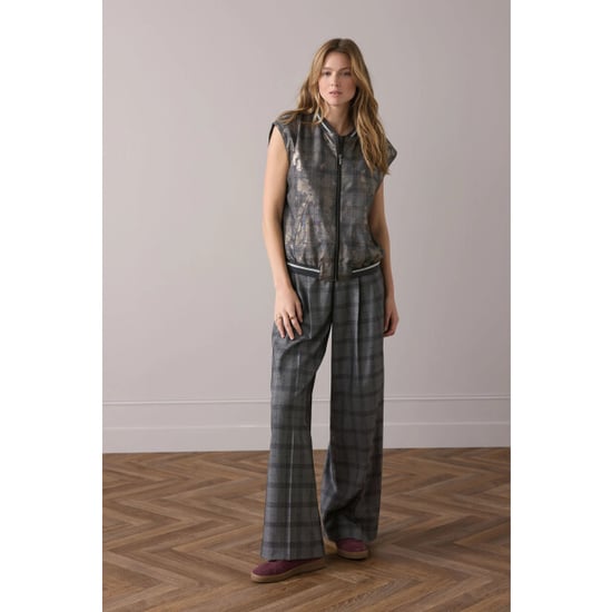 Summum 9s141-12279 990 gilet check with foil black - Image 6