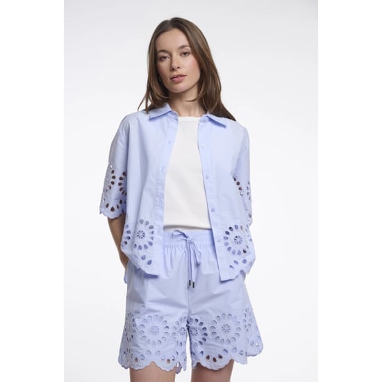 Rino & Pelle Kaate.7002624 short sleeve blouse with button closure light blue - Image 1