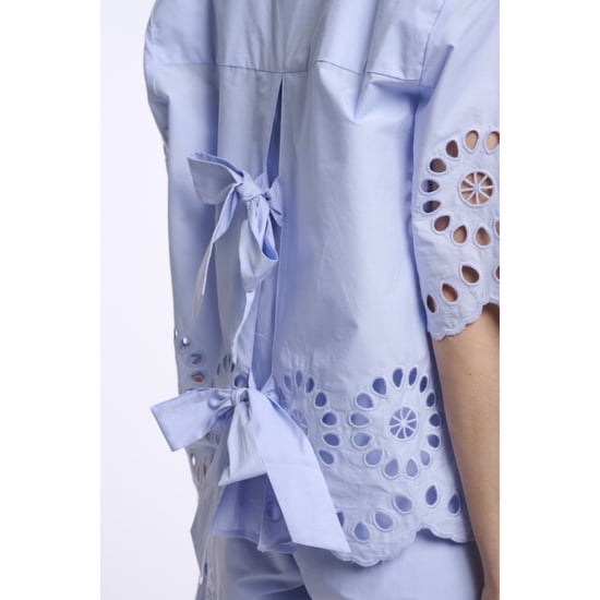 Rino & Pelle Kaate.7002624 short sleeve blouse with button closure light blue - Image 3