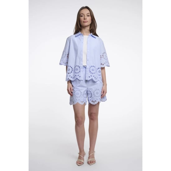 Rino & Pelle Kaate.7002624 short sleeve blouse with button closure light blue - Image 4