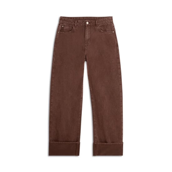 Summum 4s2914-12401 713 baggy loose pant rugged cotton twill coffee - Image 2