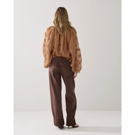 Summum 4s2914-12401 713 baggy loose pant rugged cotton twill coffee - Image 3