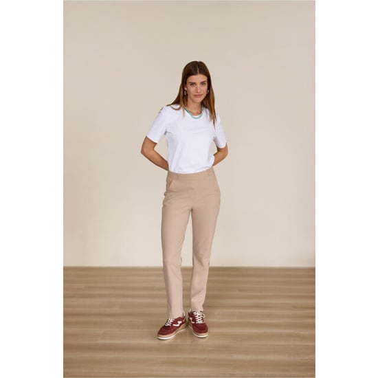 Studio Anneloes anne bonded trousers 94819 2200 latte - Image 4