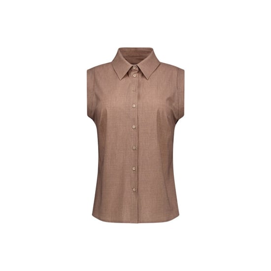 Studio Anneloes Georgie linen look blouse taupe - Image 1