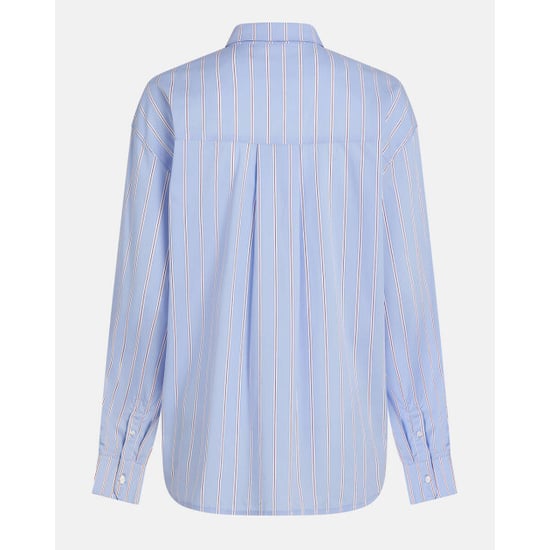 Penn & Ink S26z831 54 penn en ink blouse stripe blue - Image 2