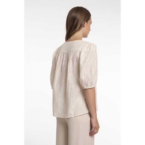 Rino & Pelle Whitney.7002623 rino&pelle half sleeve blouse h v-neck birch - Image 3