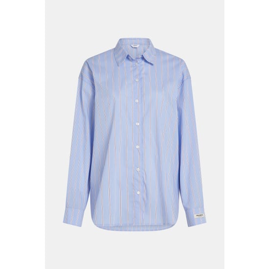 Penn & Ink S26z831 54 penn en ink blouse stripe blue - Image 3