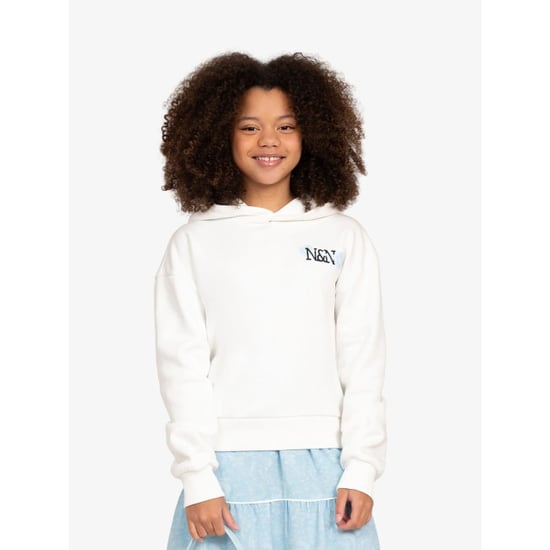 Nik & Nik Meisjes hoodie lacie off white sky blue - Image 2