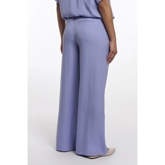 Rino & Pelle Nourregular.7002623 rino&pelle regular length wide leg pants brushed blue - Image 2