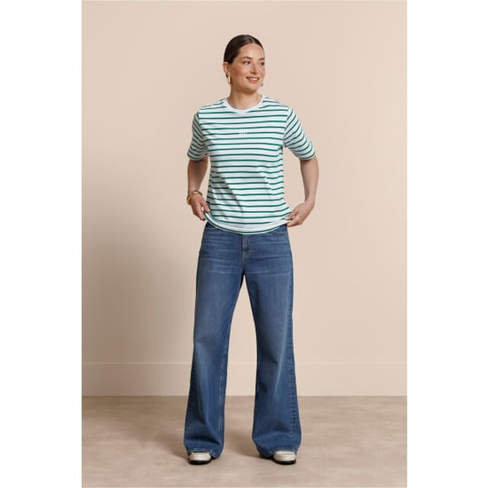 Studio Anneloes stripe studio floor t-shirt 13778 6672 light blue/grass green - Image 3