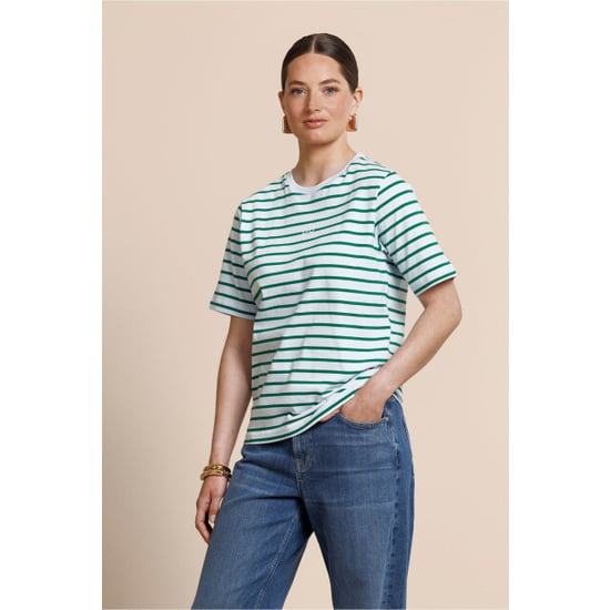 Studio Anneloes stripe studio floor t-shirt 13778 6672 light blue/grass green - Image 4