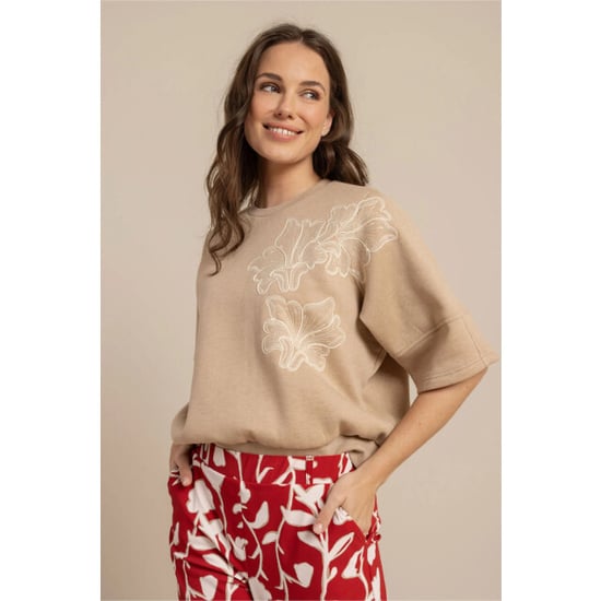 Studio Anneloes pleuni ssl embroiderie sweater 13687 2200 latte - Image 5